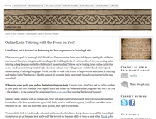 Tablet Screenshot of latintutor.net